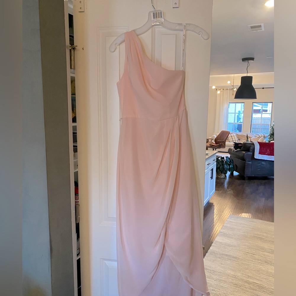 David’s bridal - one shoulder bridesmaids dress